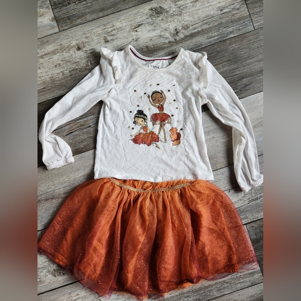 Girls Ballerina Tutu Outfit